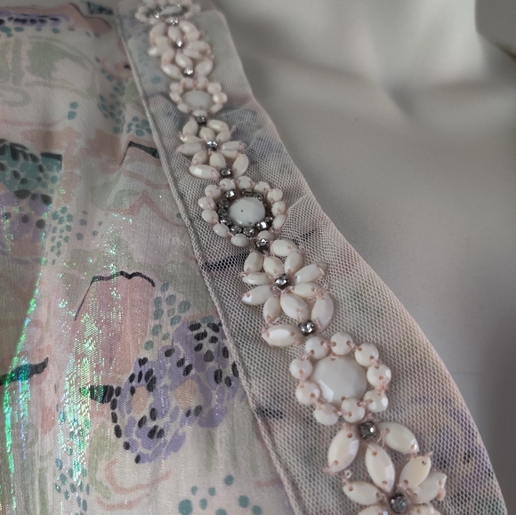 Free People/Anna Sui Iridescent Multicolor Swim Coverup - Picture 8 of 12